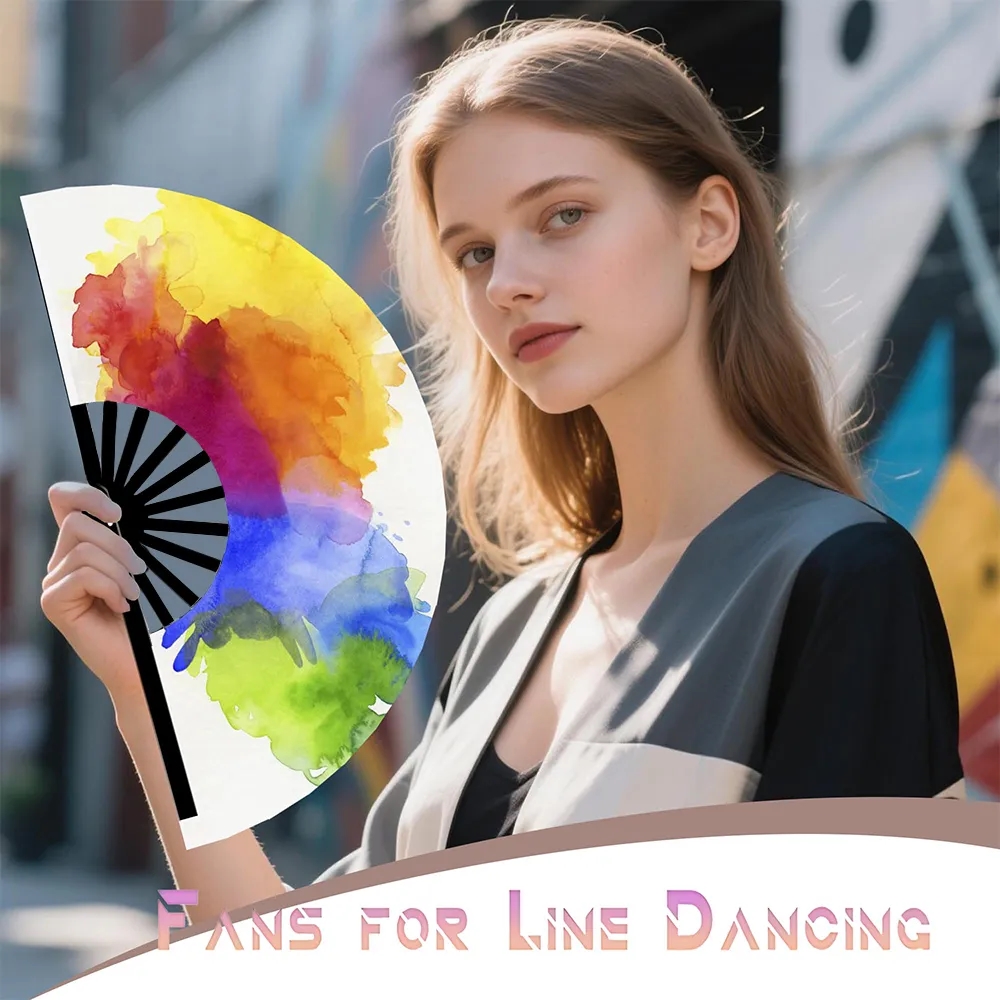 Boots on the Ground Hand Fan for Line Dancing Foldable 9