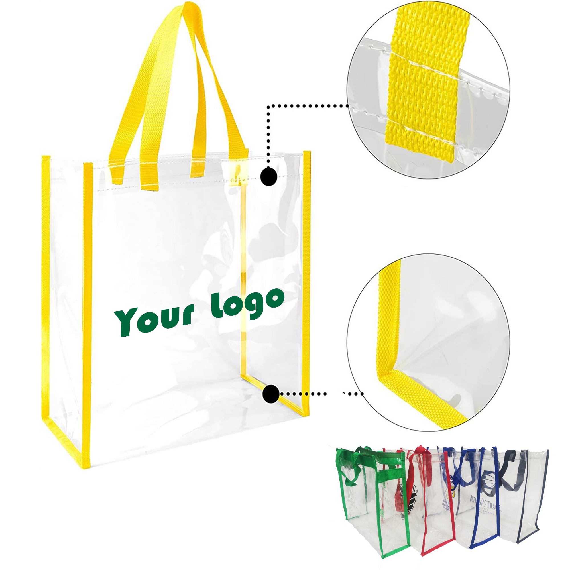 PVC Clear Stadium Tote Bag 3
