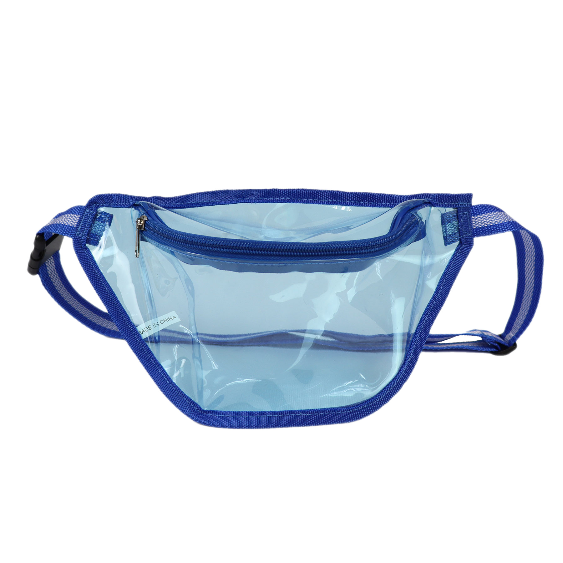 25C Clear Striped Zipper Fanny Pack 3