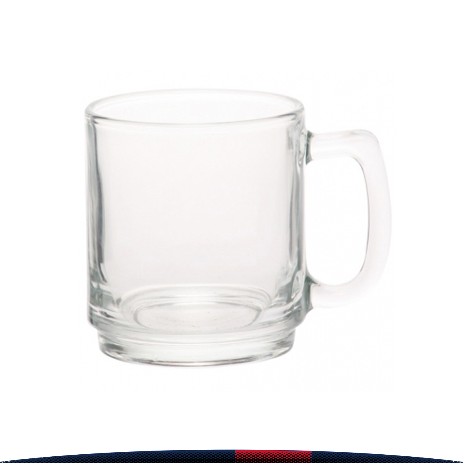 9 oz. Translucent Glass Coffee Mugs 6