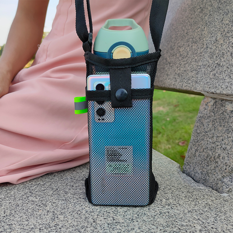 Water Bottle Holder Carrier with Adjustable Shoulder Strap 2
