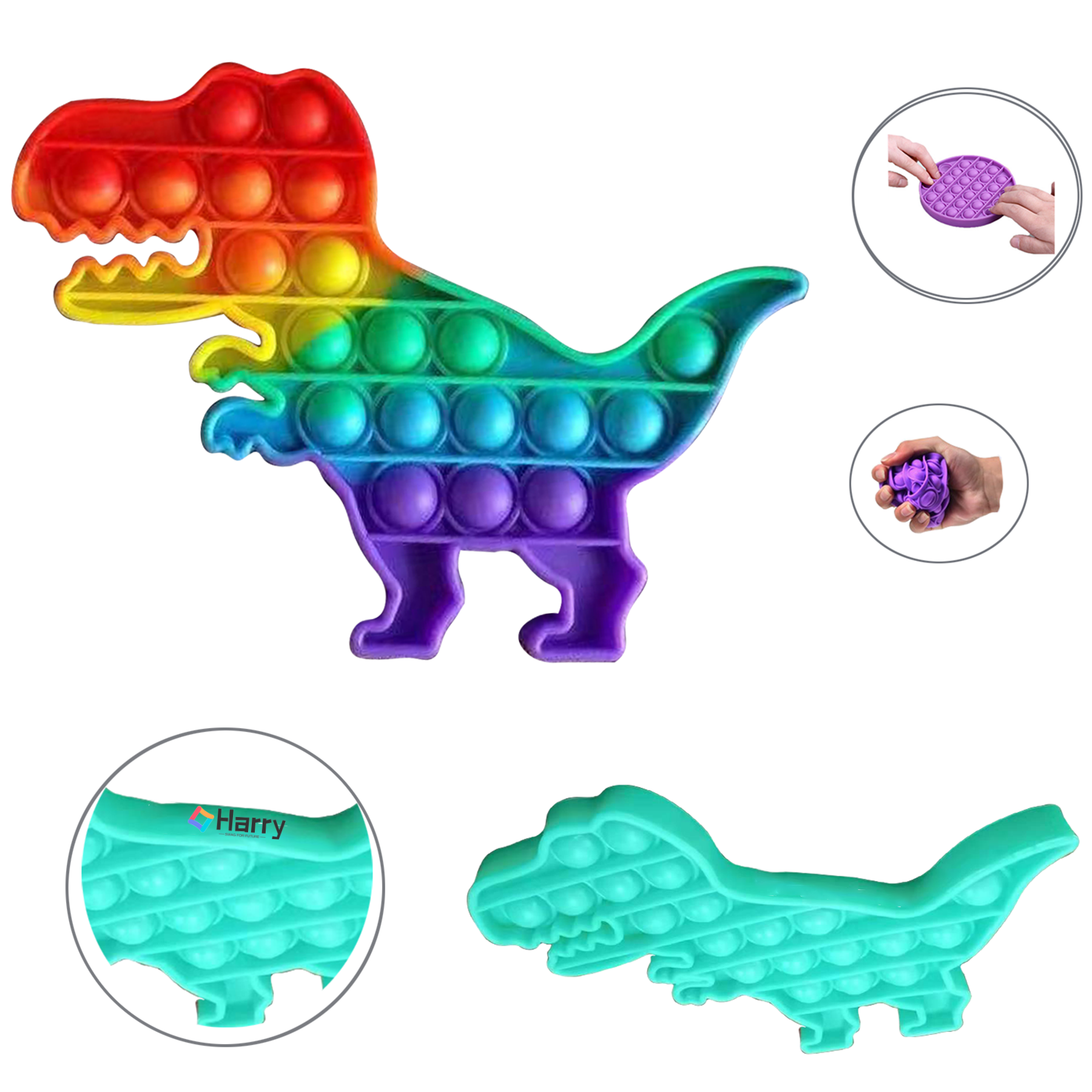 Dinosaur Bubble Sensory Fidget Toy 1