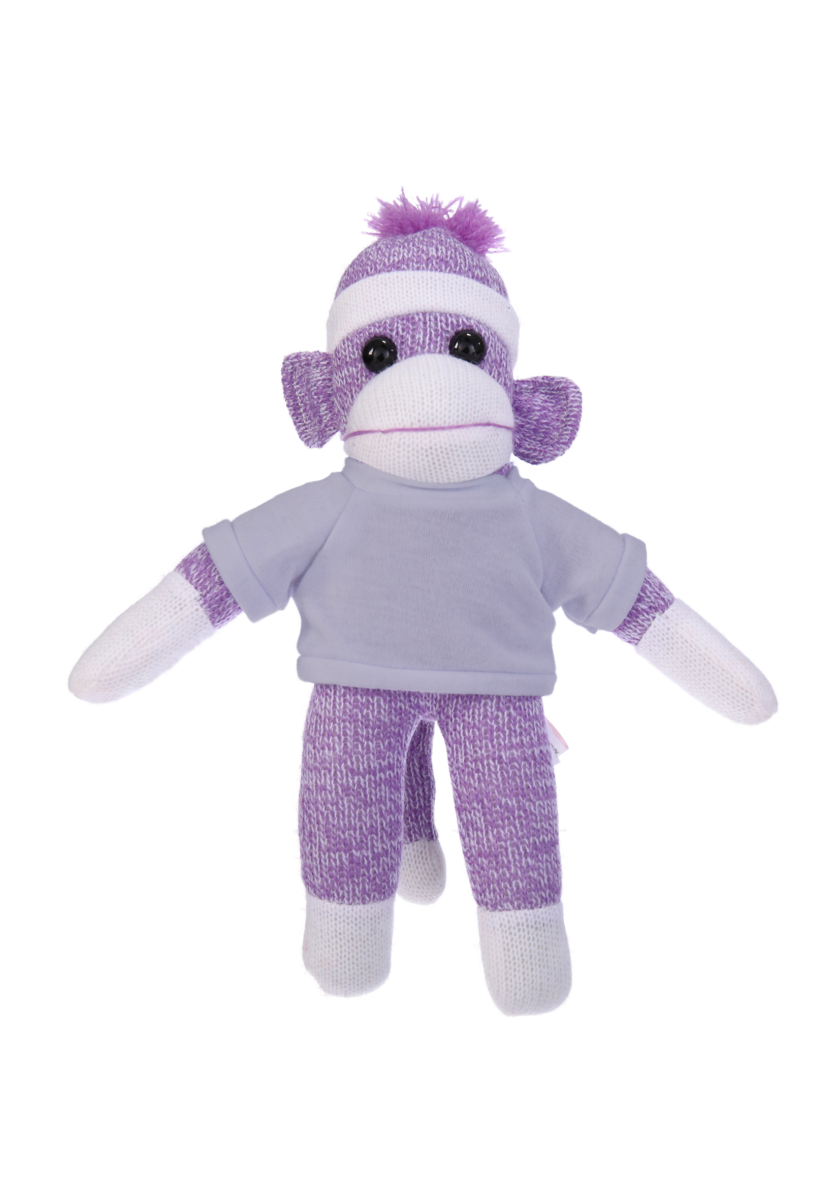 Plush Purple Sock Monkey with Tee 17