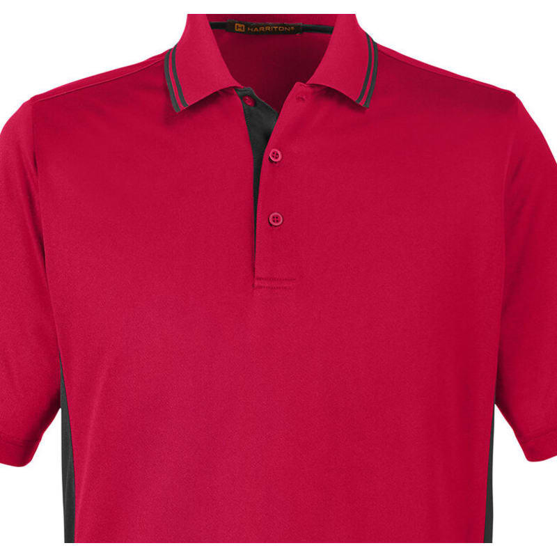 Harriton Men's Tall Flash Snag Protection Plus IL Colorblock Polo 19