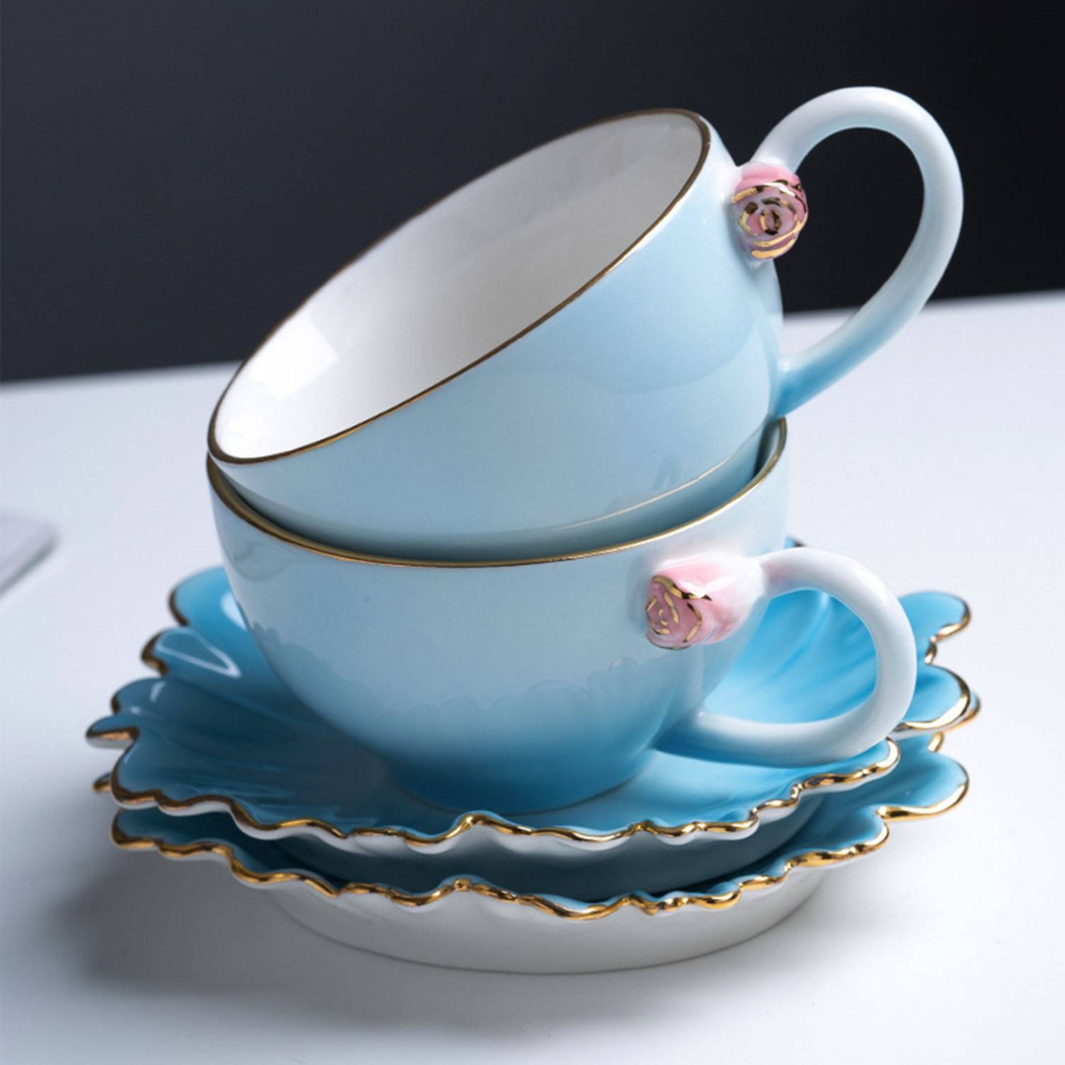 Flower Tea Cup Pot Set 3
