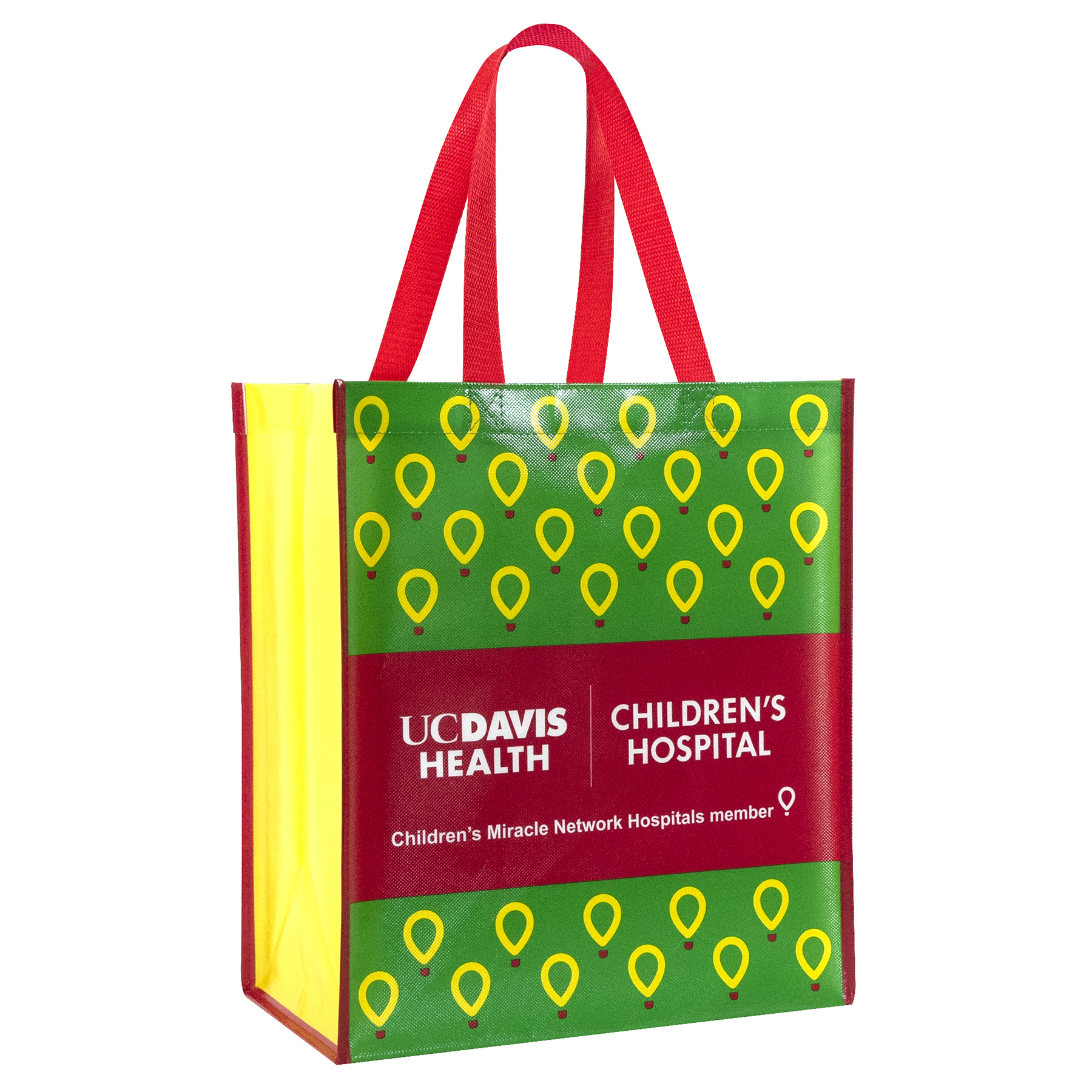 Custom 135g Laminated Non-Woven PP Tote Bag 13"x15"x8" 1