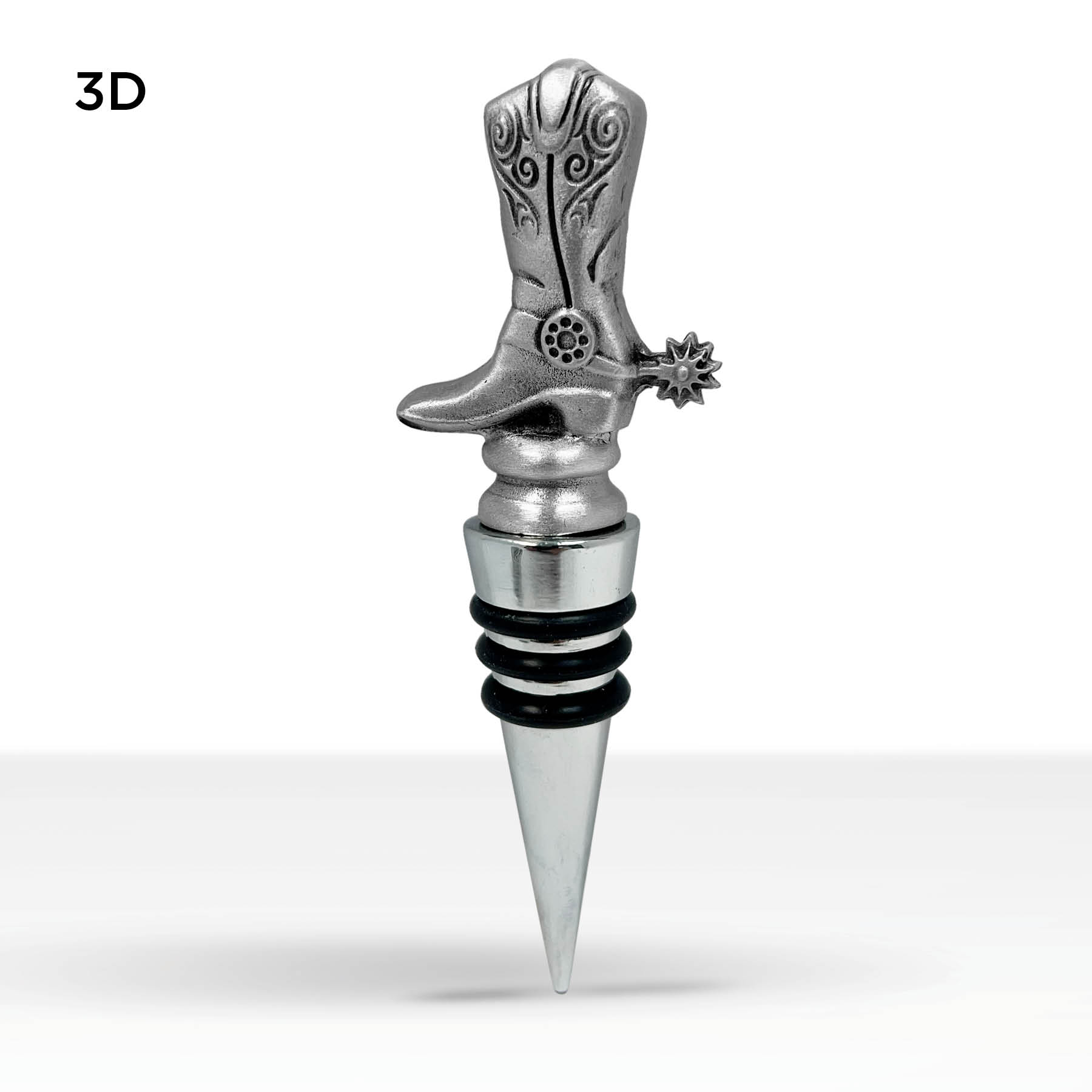 Wine Stopper w/Stock Silver Base 5
