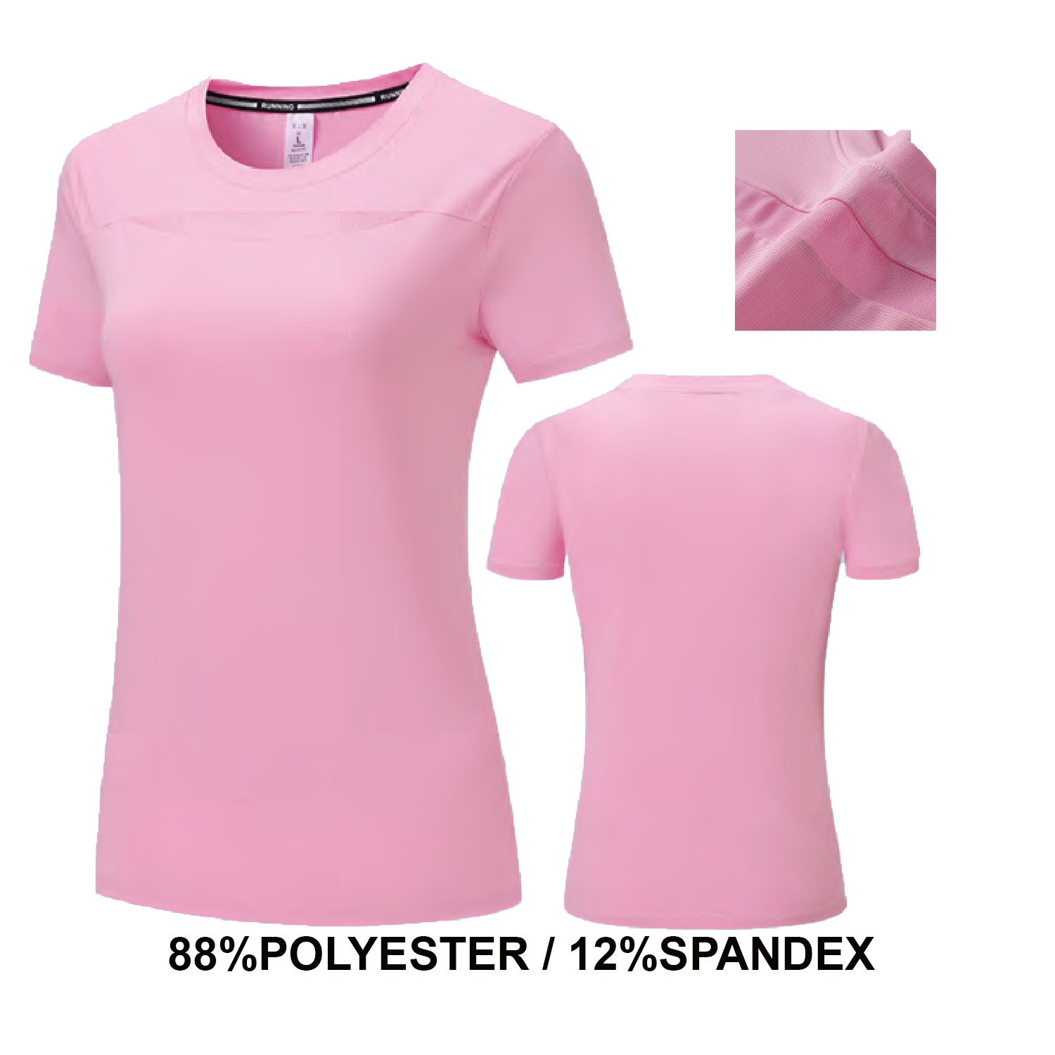Women's Running Short Sleeve T-Shirt - Stock Style 7 1