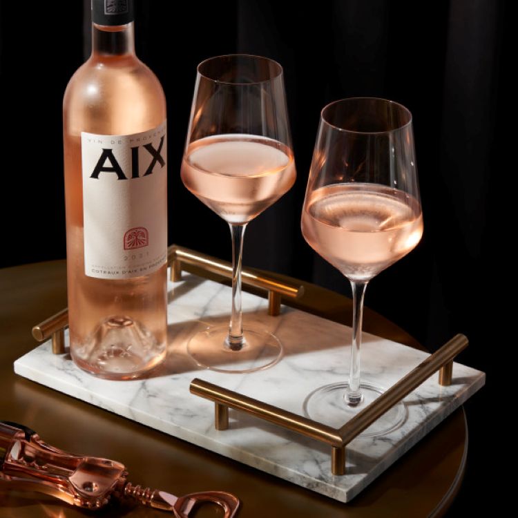 Viski® Reserve Inez Crystal Chardonnay Glass, set of 4 7
