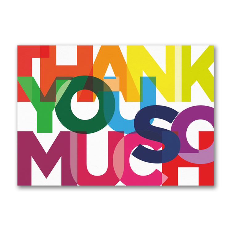 Thank You In Color Card 1
