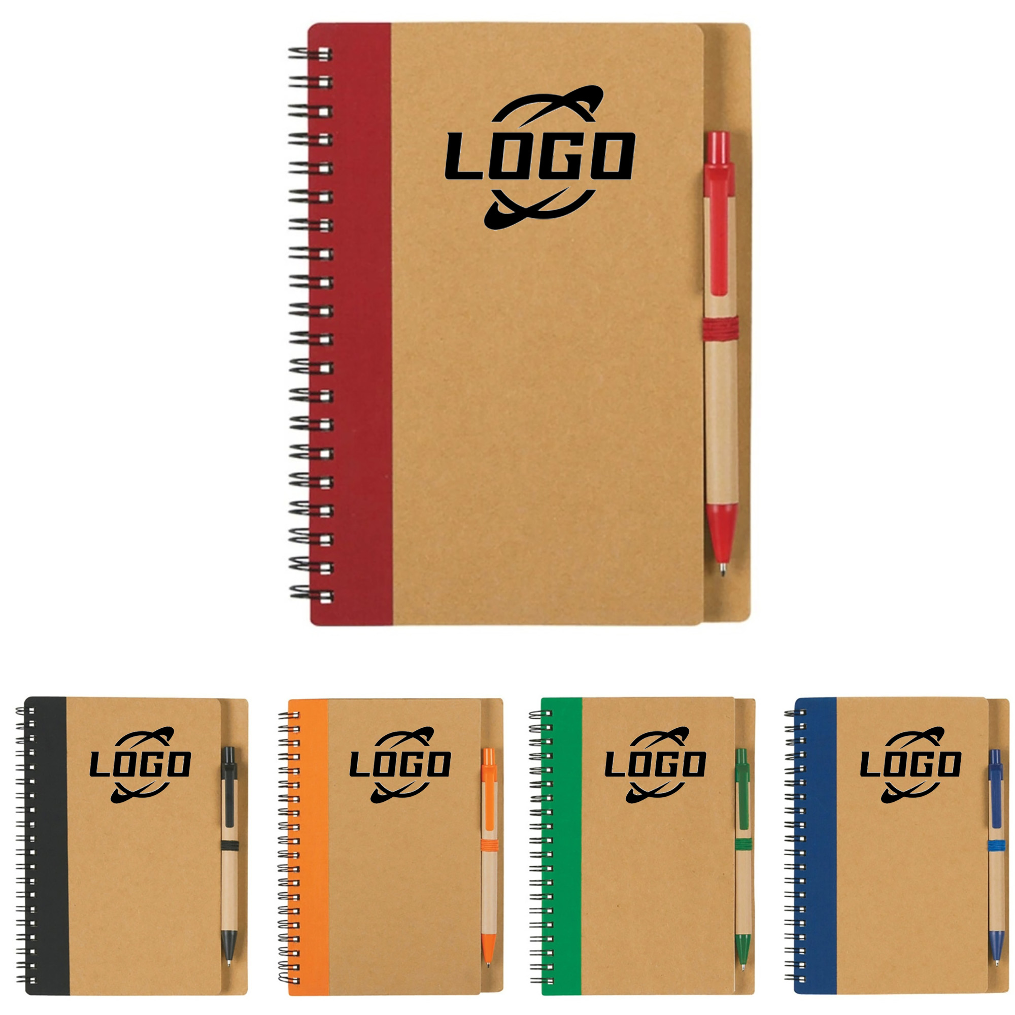 Kraft Paper Notebook With Pen 10