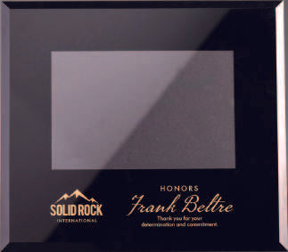 Black Glass Photo Frame 11