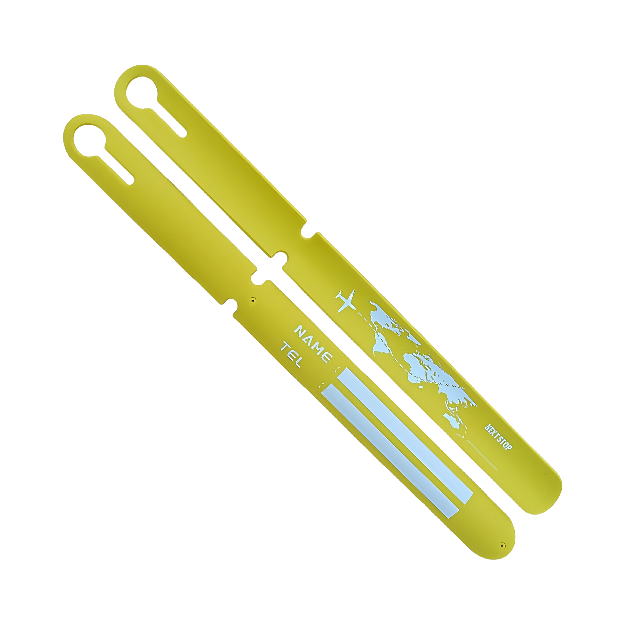 Reusable Silicone Luggage Tag Wristband for Travel Backpack Suitcase Anti-Loss Anti-Peeping 6