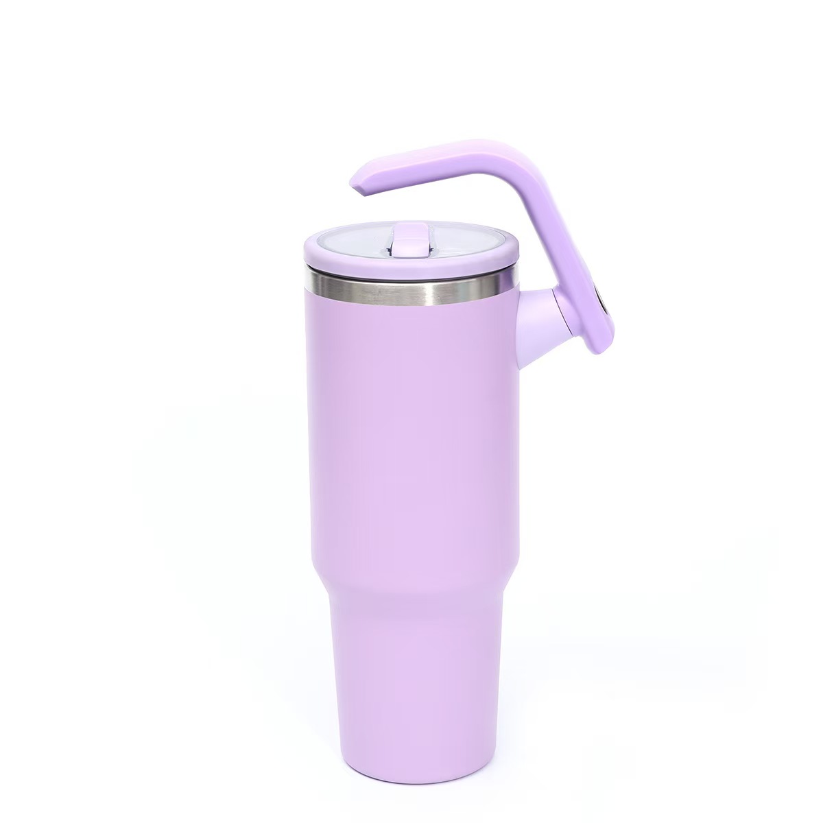 20oz, 30oz, 40oz Vacuum Stainless Tumbler With Rotatab Handle And Straw For Travel, Outdoors, Sport 5