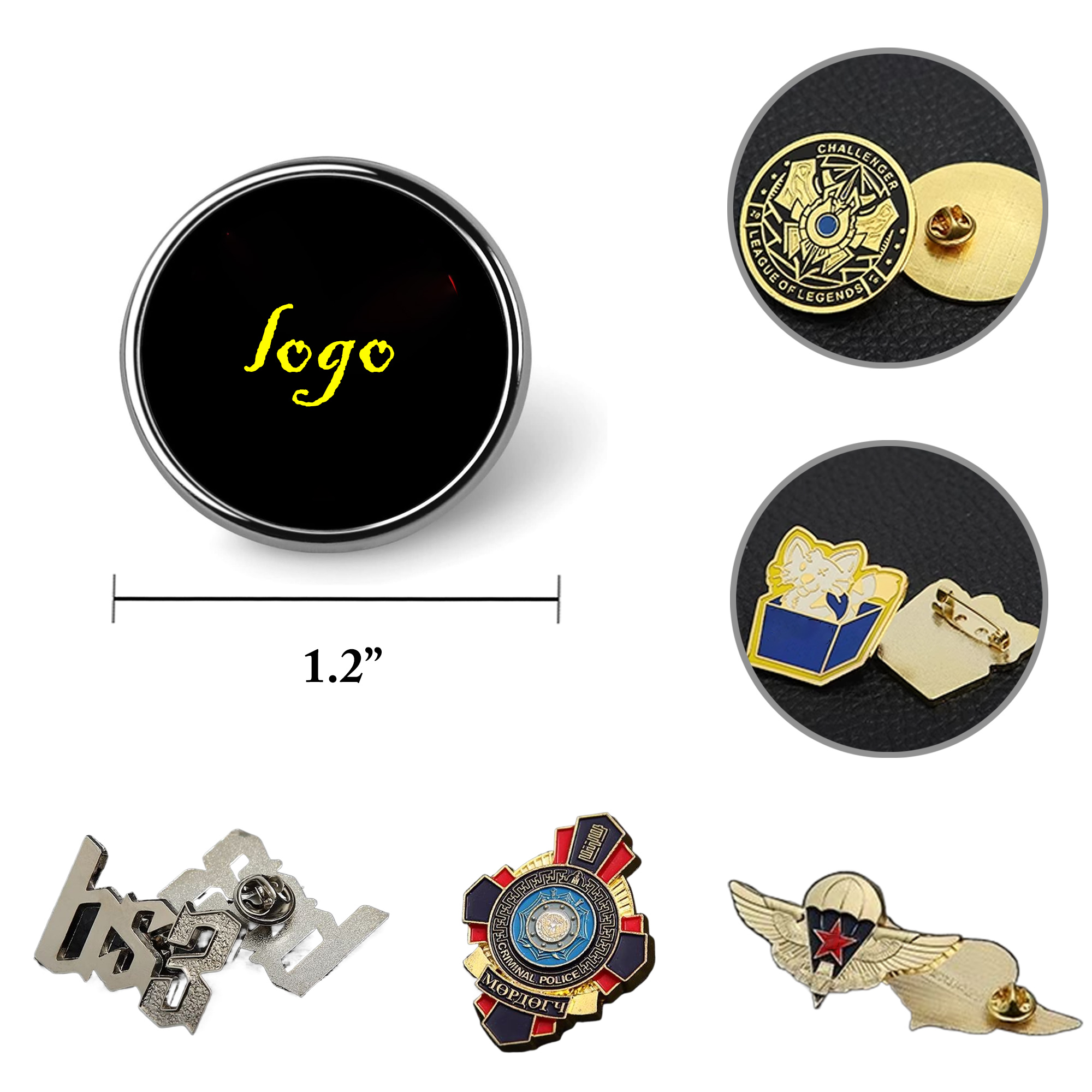 MOQ25 Custom Metal Badge Pin And Medal Manufacturing 2