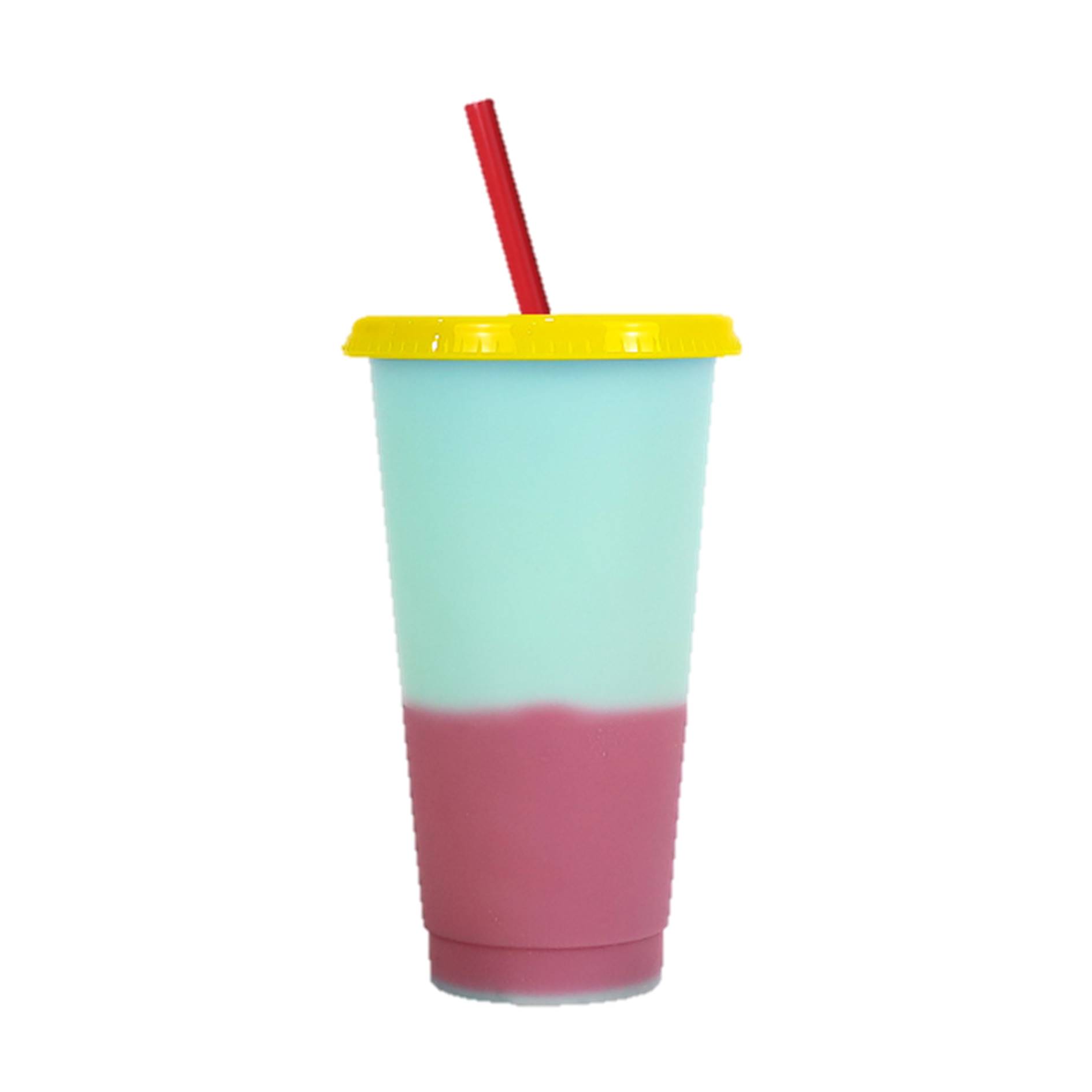 24 Oz. Color Changing Stadium Cup w/Straw & Lid 2