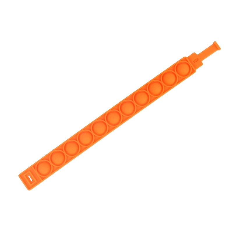 pure color Push Pop Bubble Sensory Fidget Wristband 5