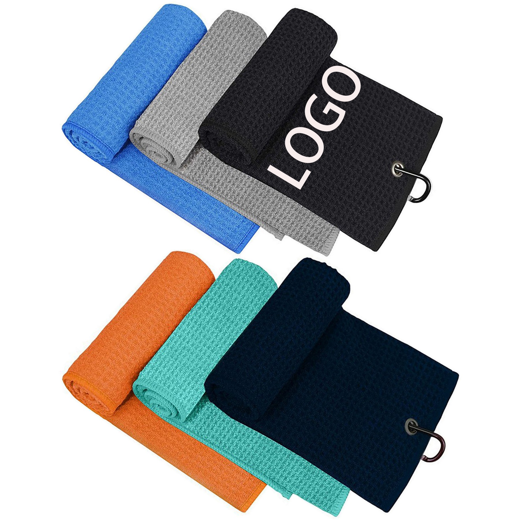 Microfiber Waffle Pattern Golf Towel