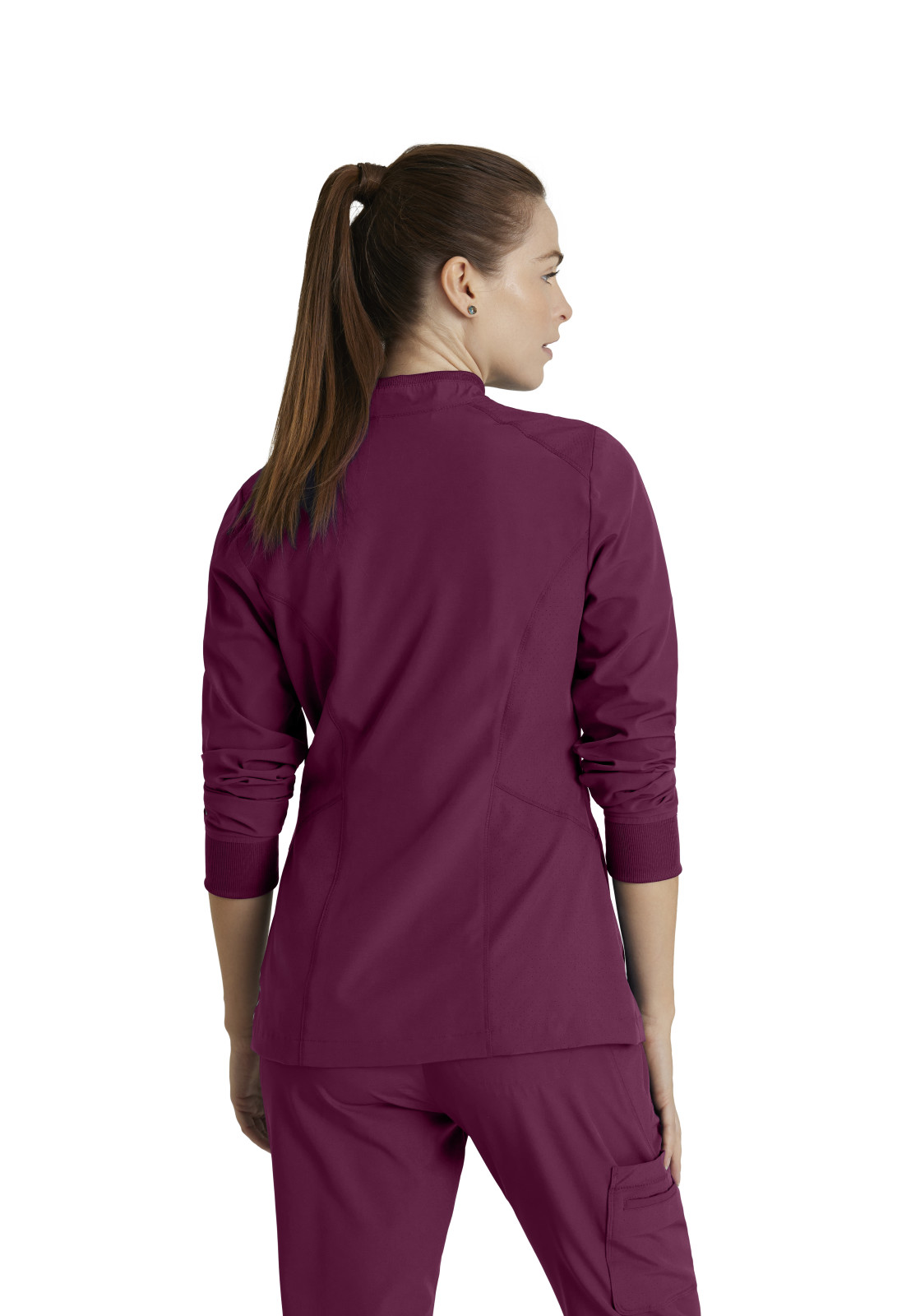 Barco One - Women's Four-Pocket Zip-Up Venture Warm-Up Scrub Jacket 26