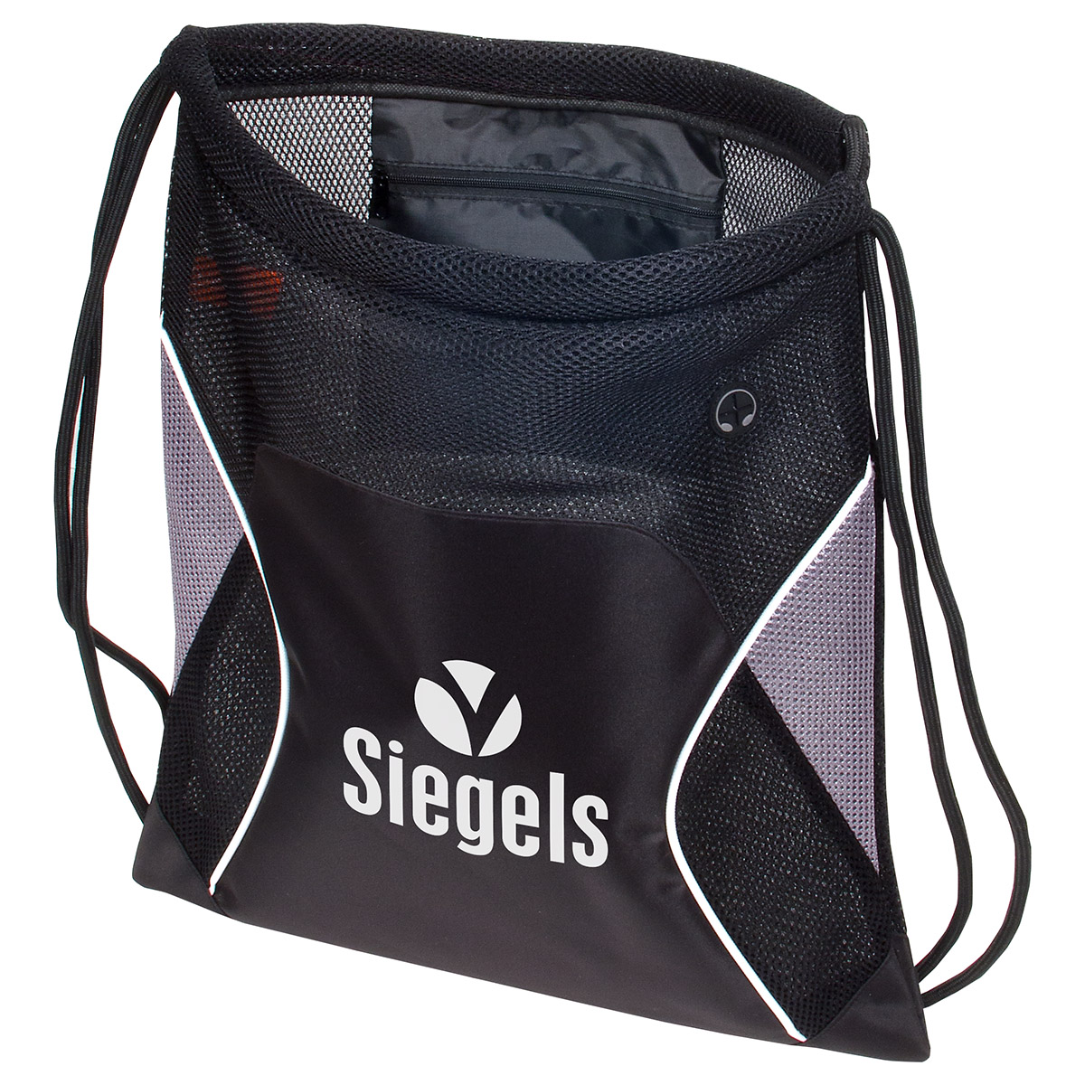 Jumbo Globetrotter Mesh Fabric Drawstring Bag 6