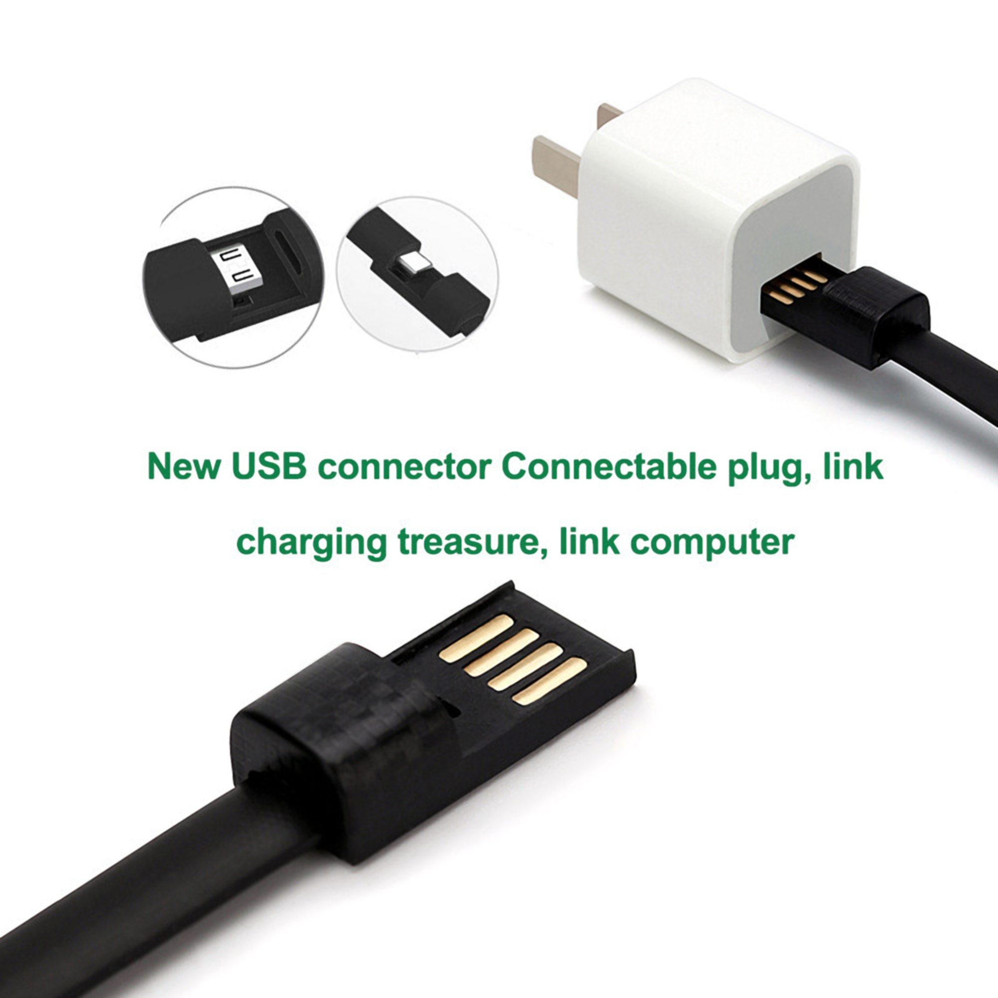 Wearable Micro-USB Charger & Data Cable Bracelet 1