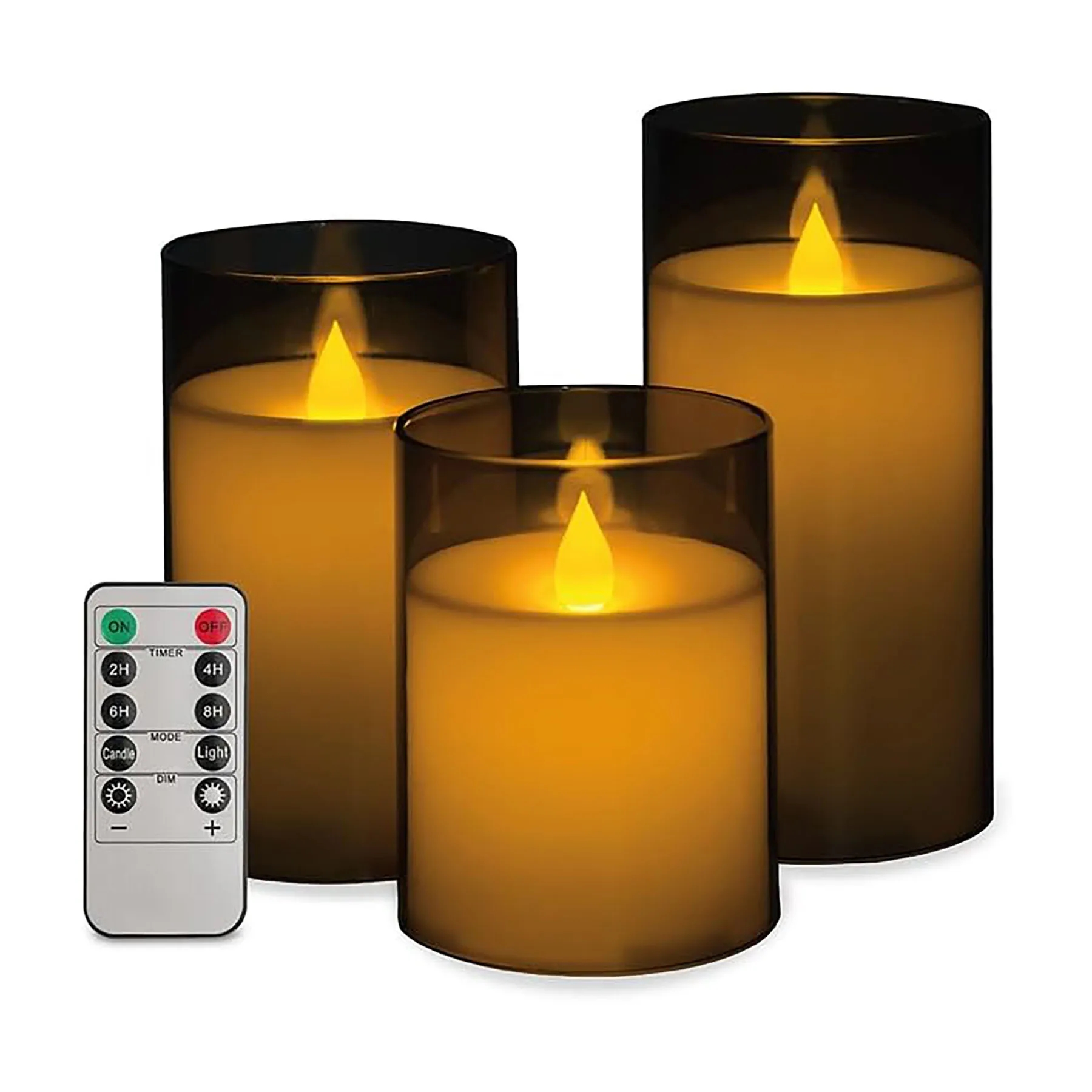 Glass Flameless Candle LED 3
