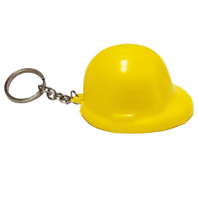 Mini PU Hard Hat Stress Reliever Key Chain 1