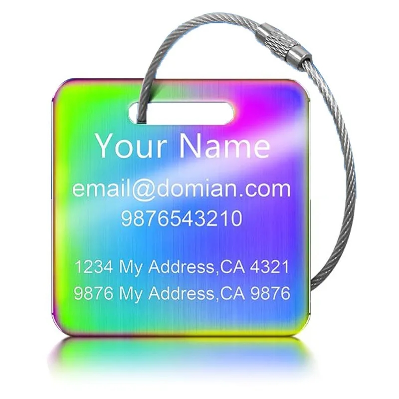 Personalized Stainless Steel Travel Card 4