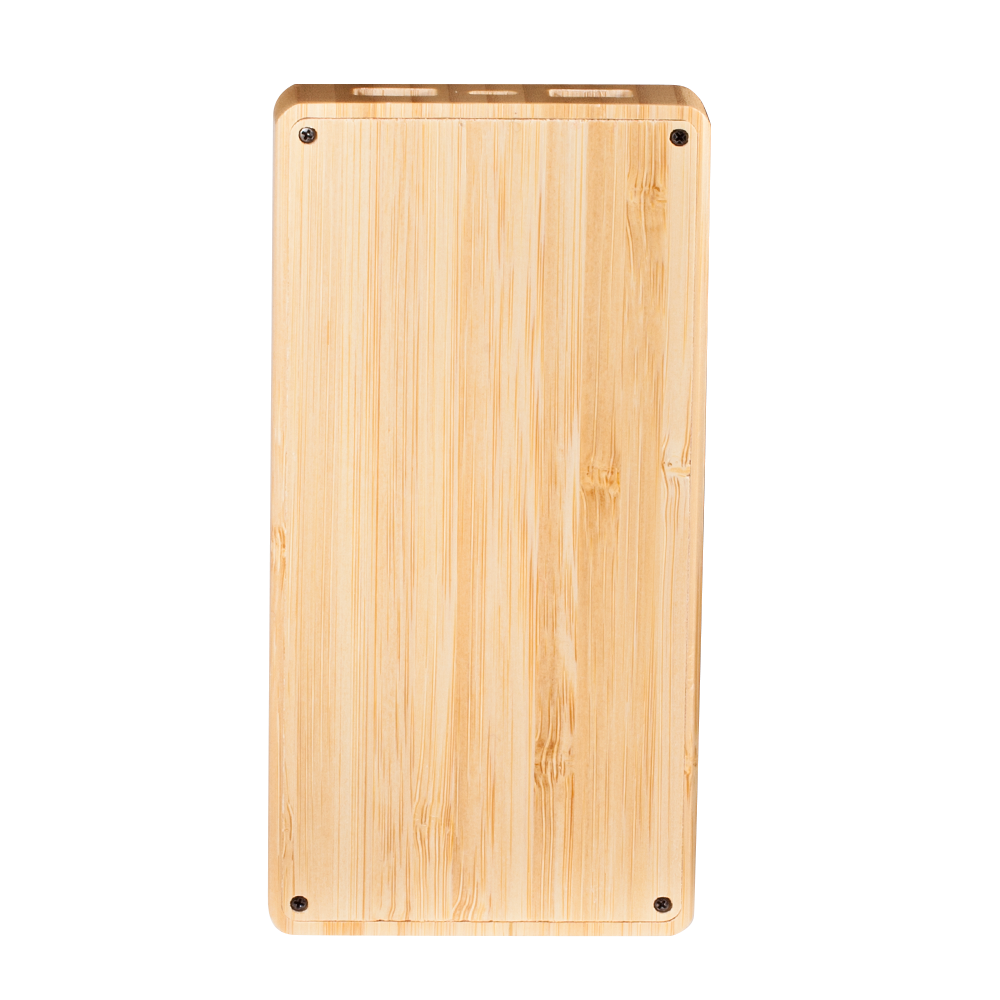Marquette Solar Panel 8000mah Bamboo Power Bank 12