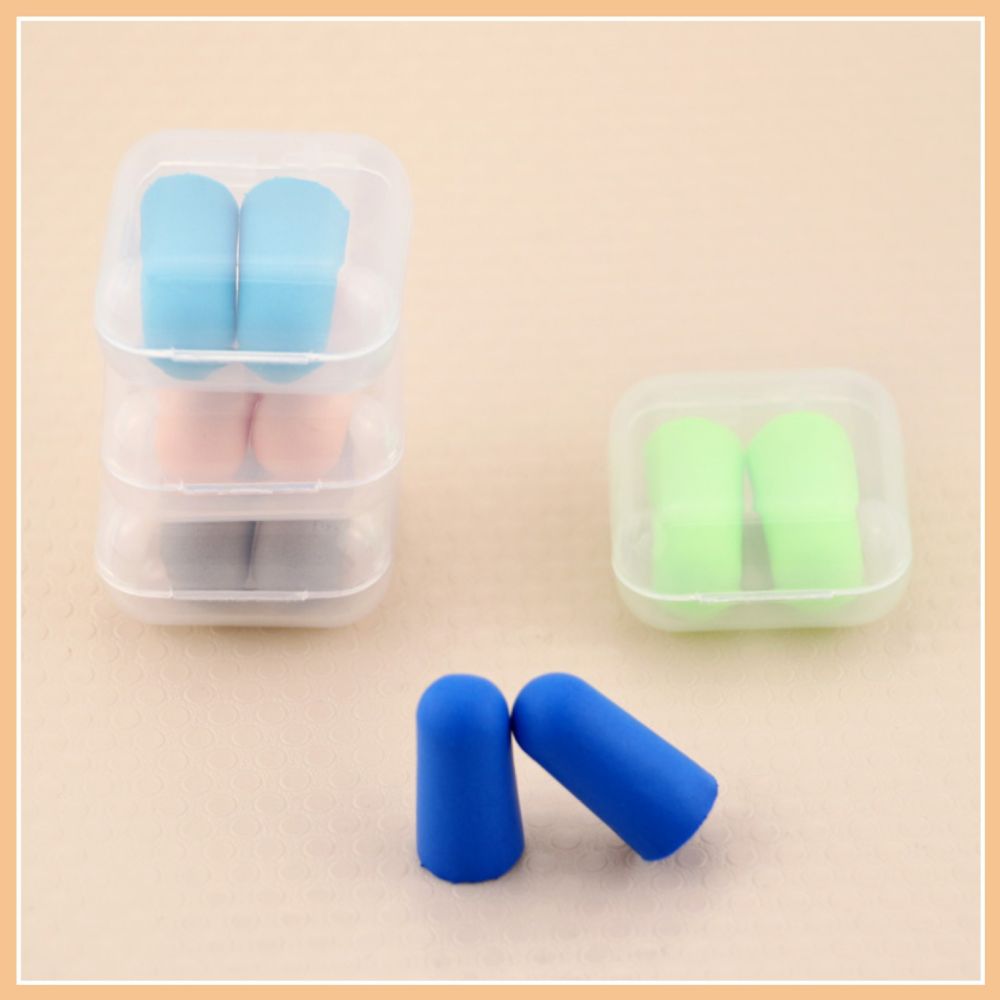 4 Pairs Sponge Noise-Blocking Earplugs 2