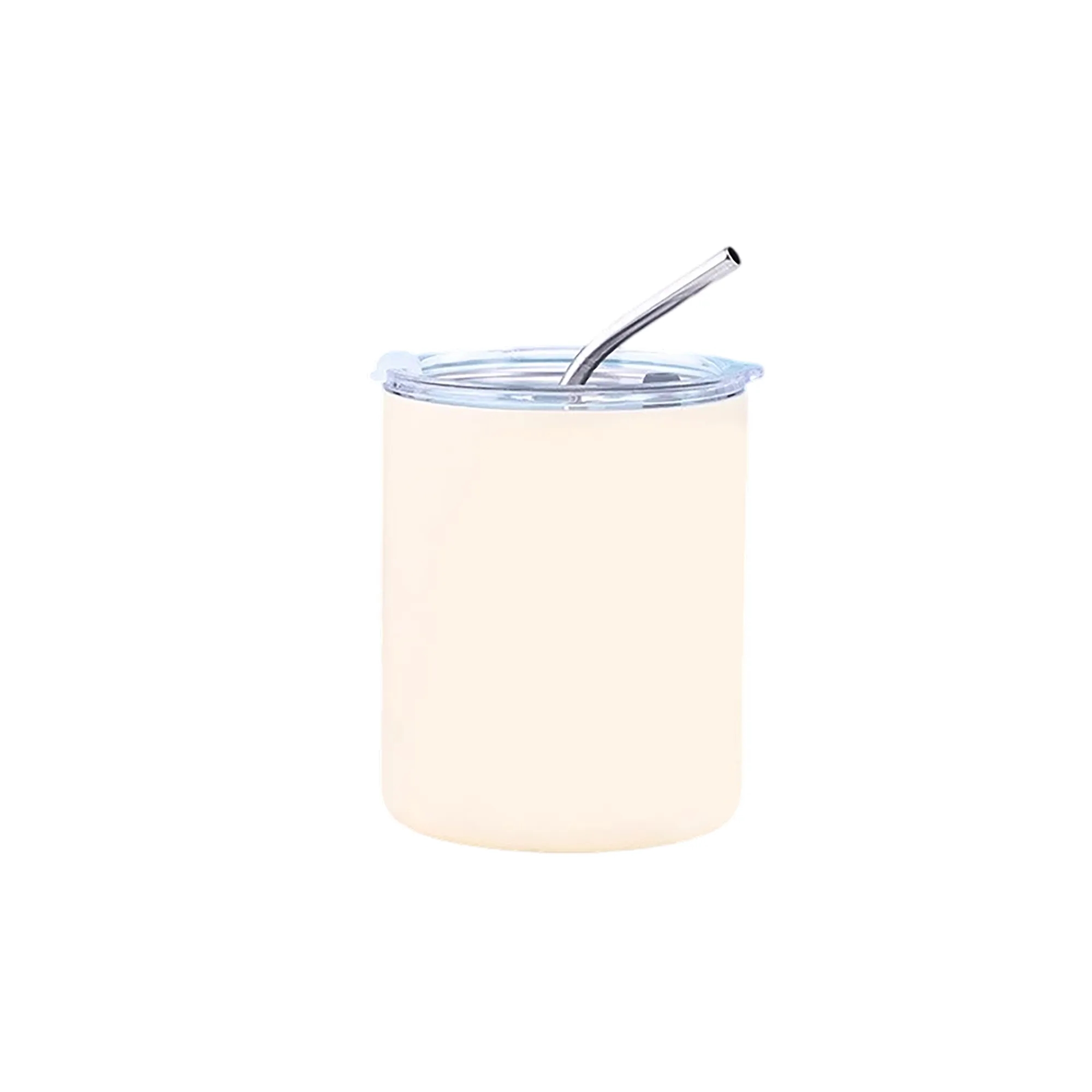 Stainless Steel Coffee Cup with Straw 6