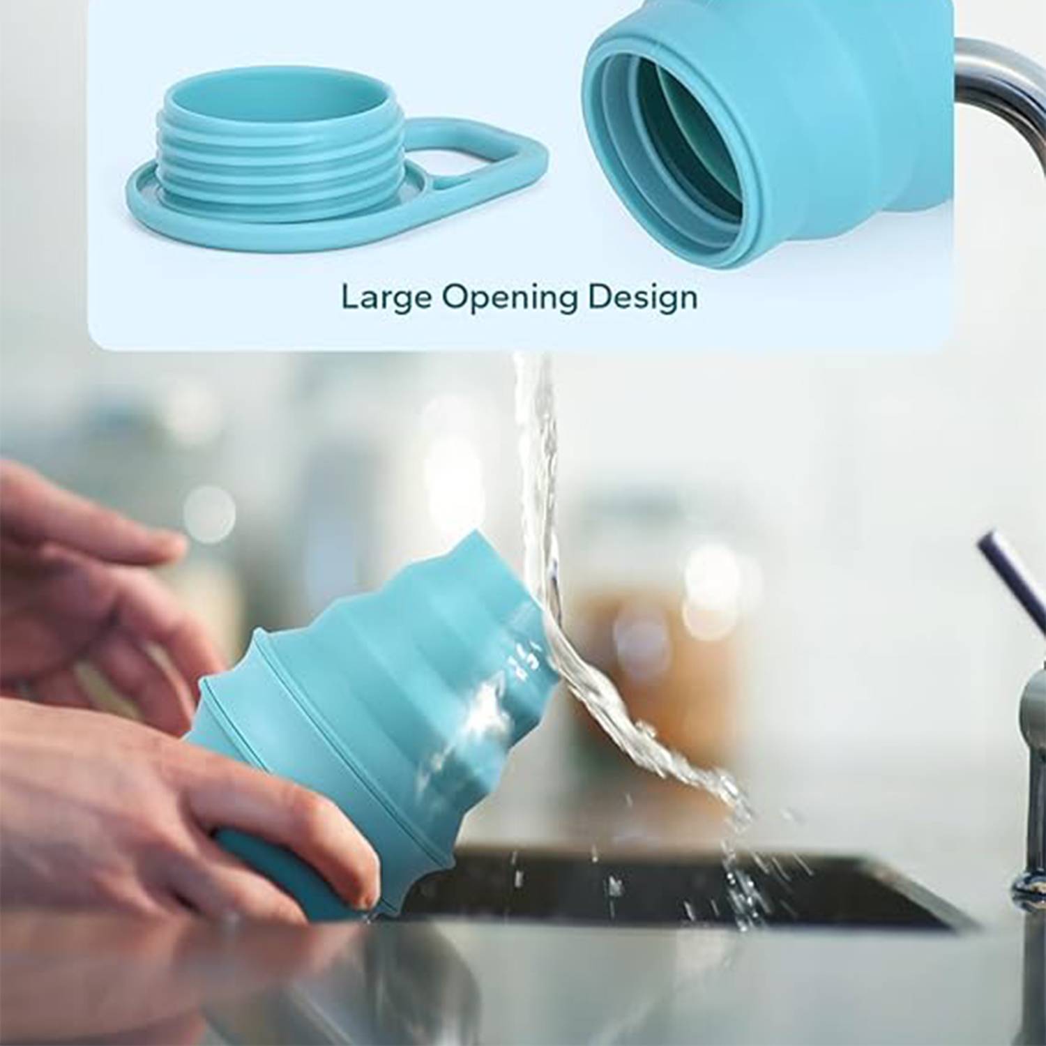 Silicone Foldable Water Bottles for Travel 2