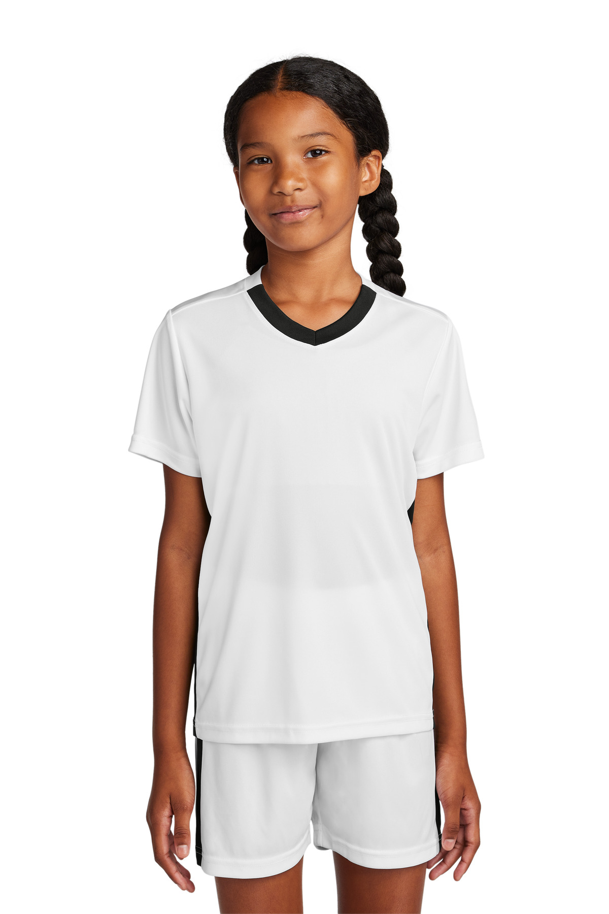 Sport-Tek Youth Competitor United V-Neck YST101 47