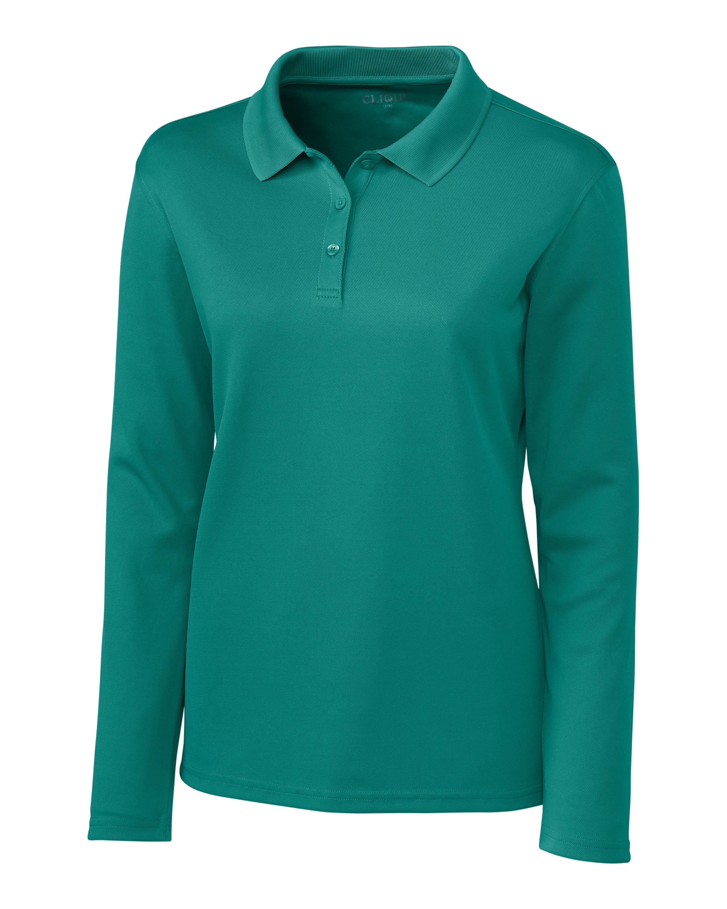 Clique Spin Solution-dyed Performance Pique Womens Long Sleeve Polo 46