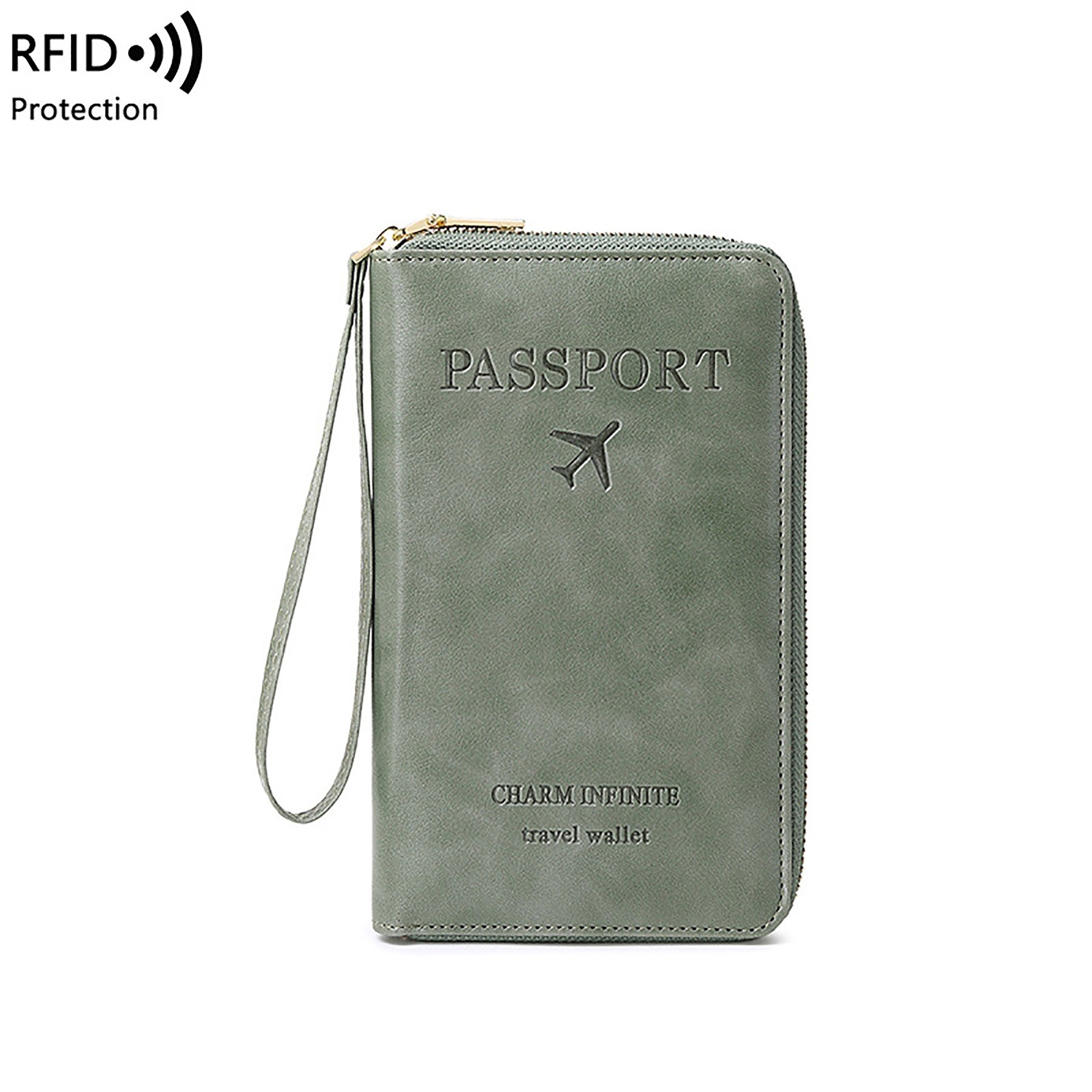 Long Leather Passport Case 8