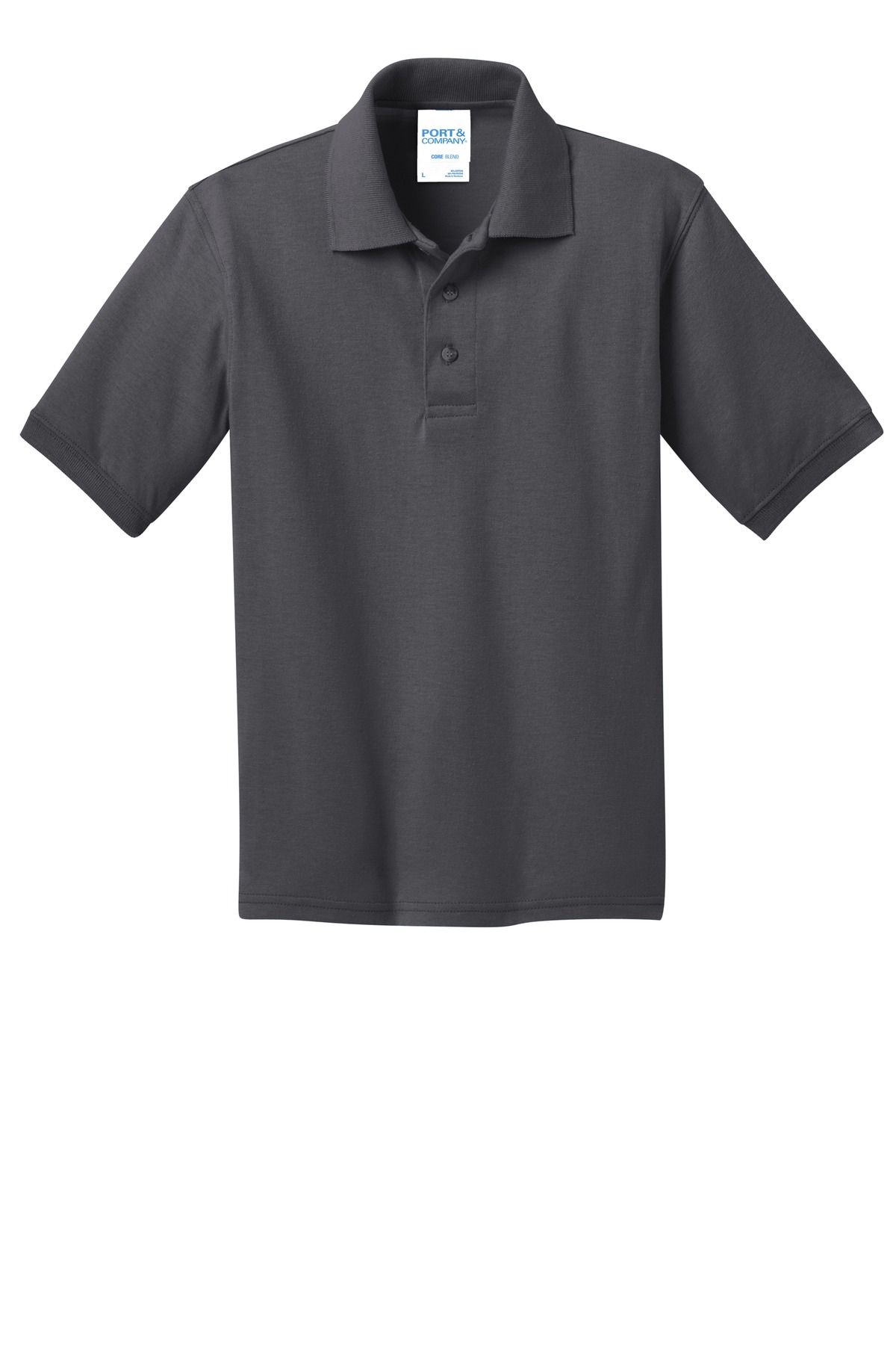 Port & Co Youth Core Blend Jersey Knit Polo. KP55Y 73
