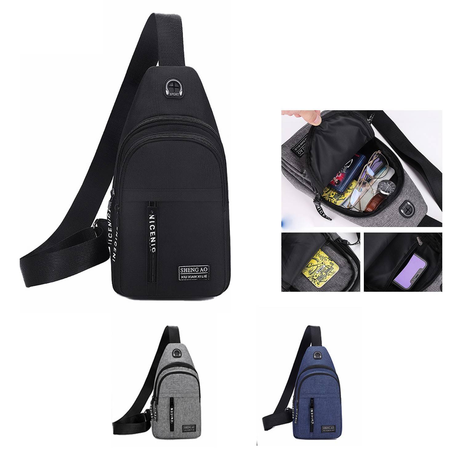 Sling Crossbody Backpack Shoulder Bag 2