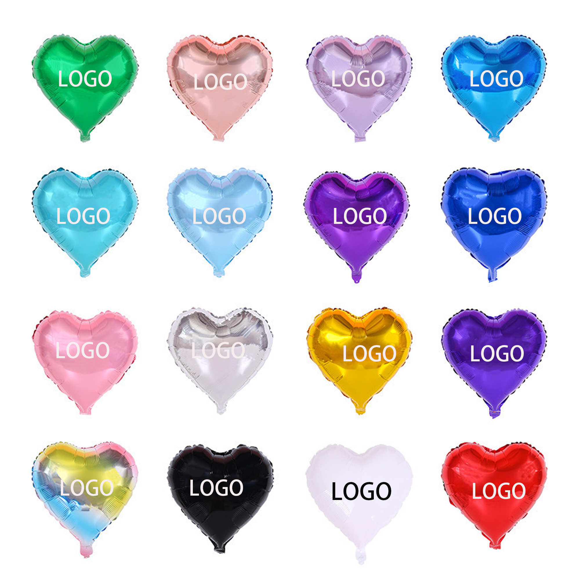 18-inch Heart-shaped Aluminum Foil Balloons 1