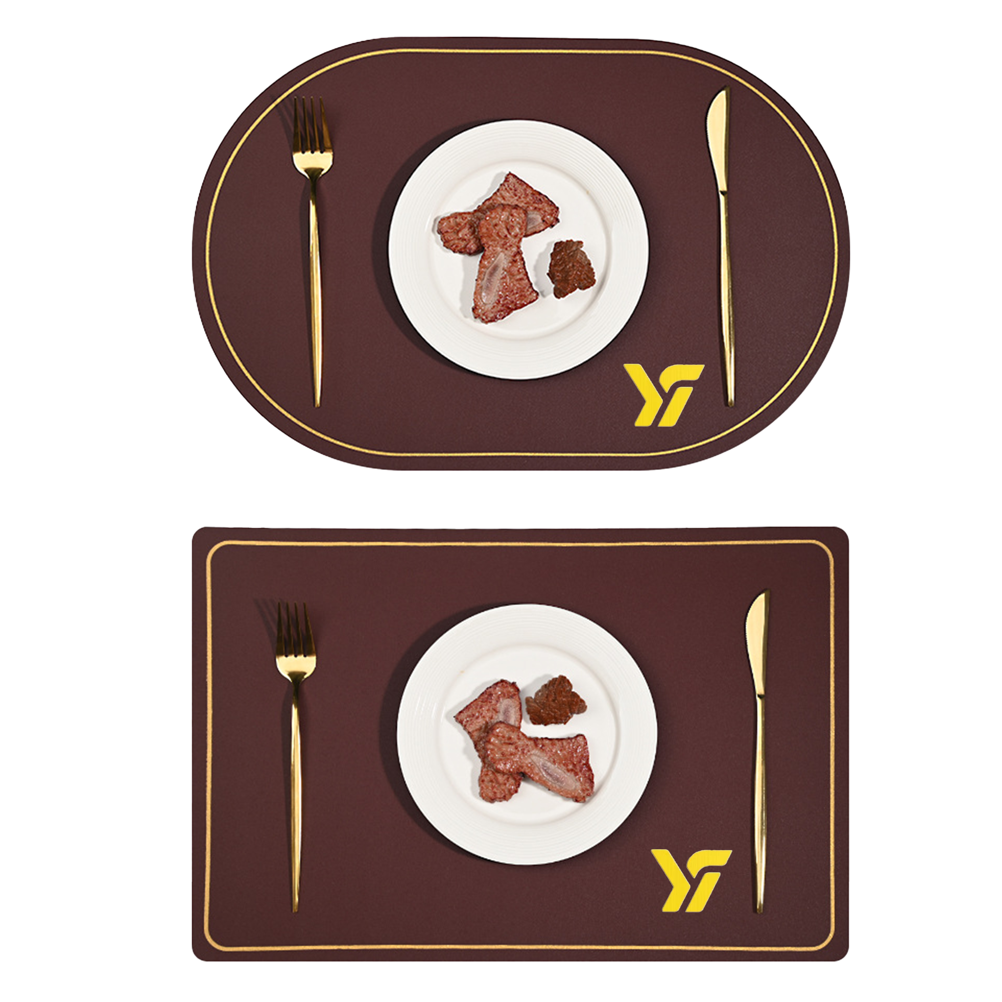 Premium PU Leather Place Mats for Dining Table 4