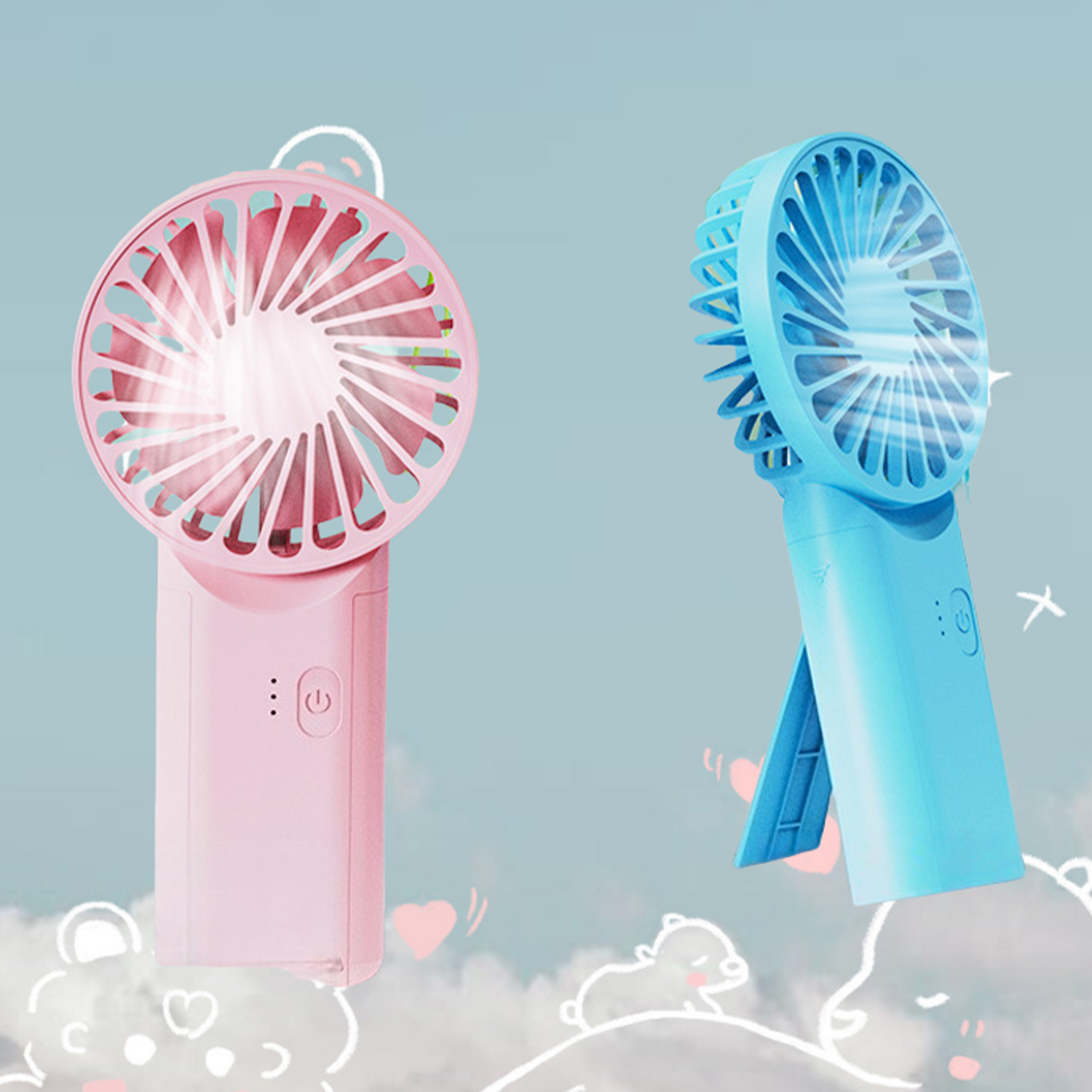 Rechargeable Cooling Fan with Phone Stand 4