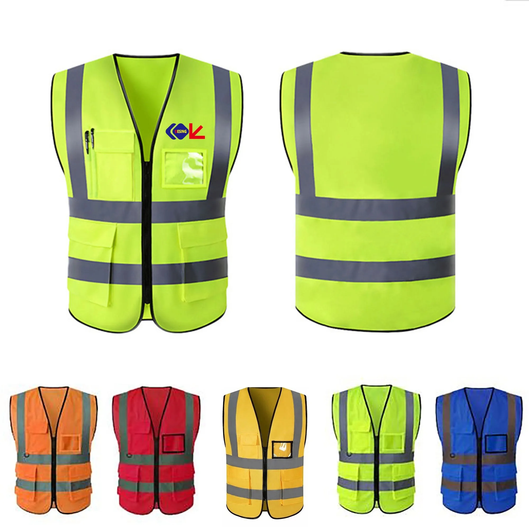 Mesh Safety Vest WIth Hig Visibility Band 1