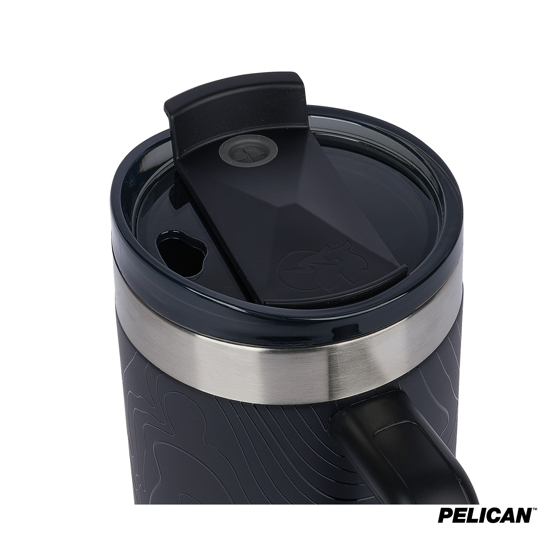 Pelican Porter™ 40 oz. Topographical Recycled Double Wall Stainless Steel Travel Tumbler 17