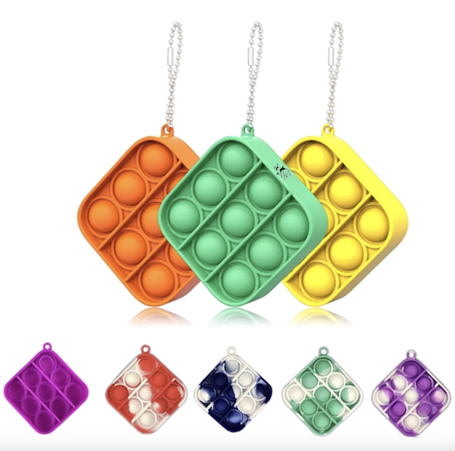 Push Bubble Sensory Fidget Toys Keychains 1