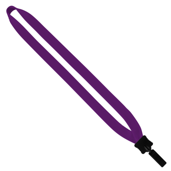 3/4" Cotton Lanyard with Plastic Clamshell & Bulldog Clip 33