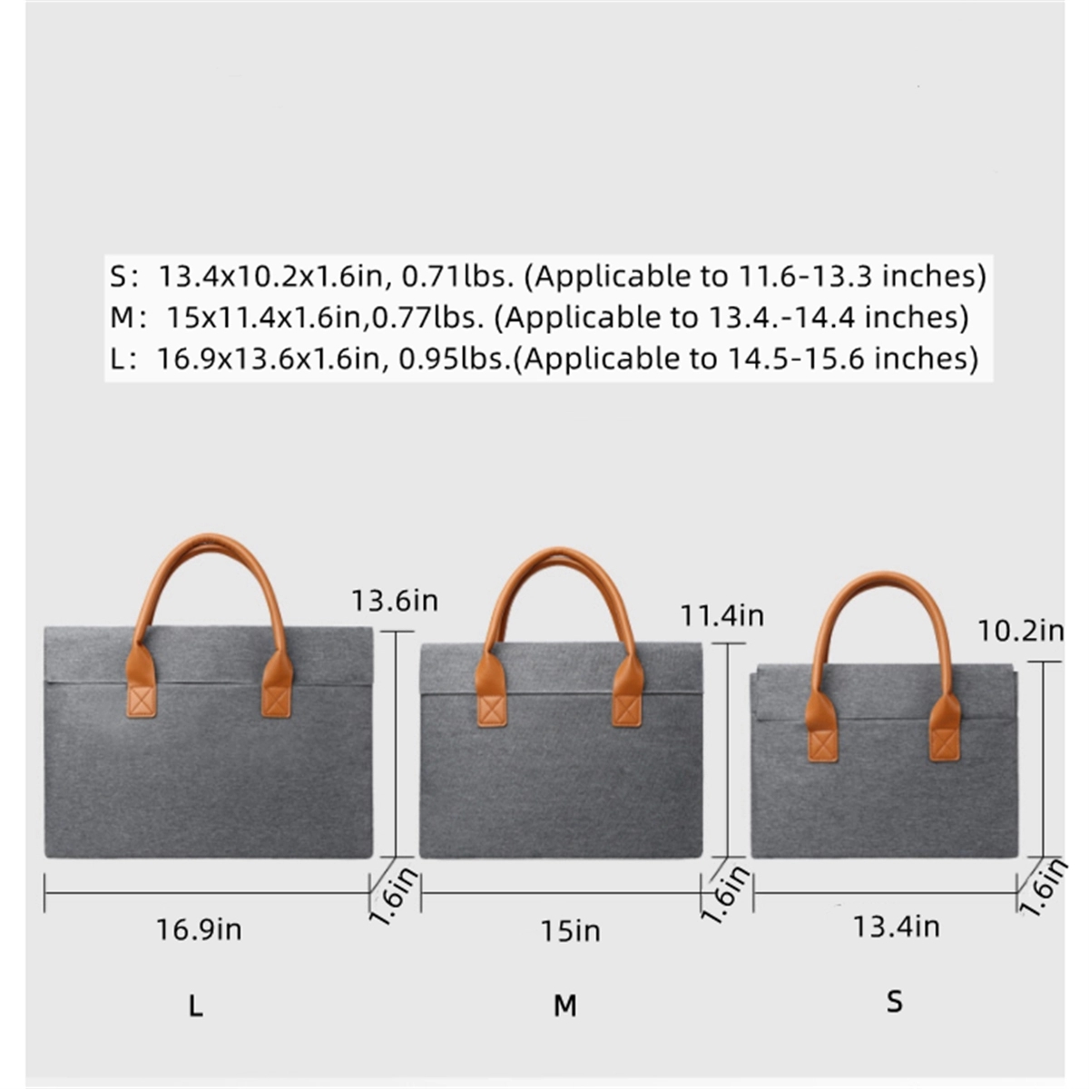 Lightweight Laptop Bag Handbag 6