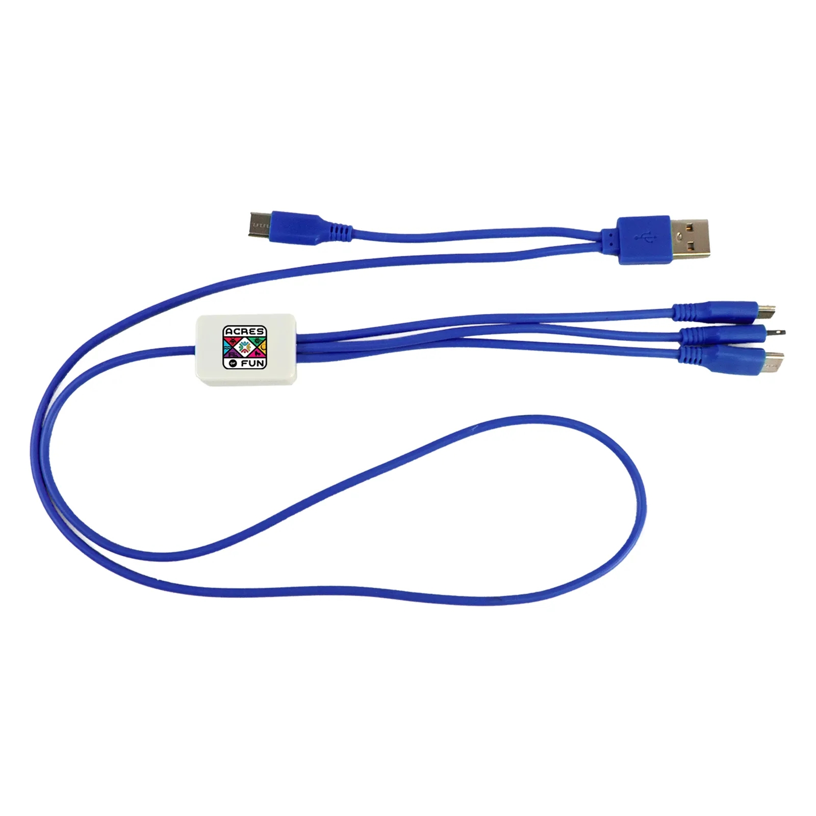 Dual Input 3' Snap Colorful Cable 3
