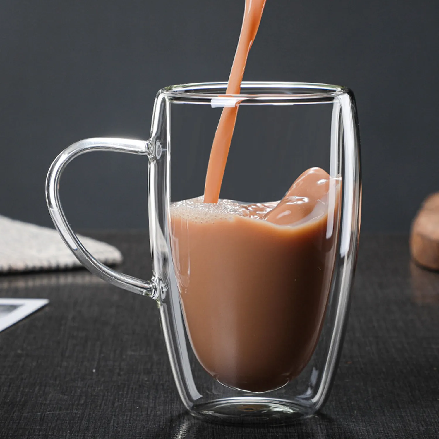 Double Wall Insulated Coffee Glasses Mugs 5