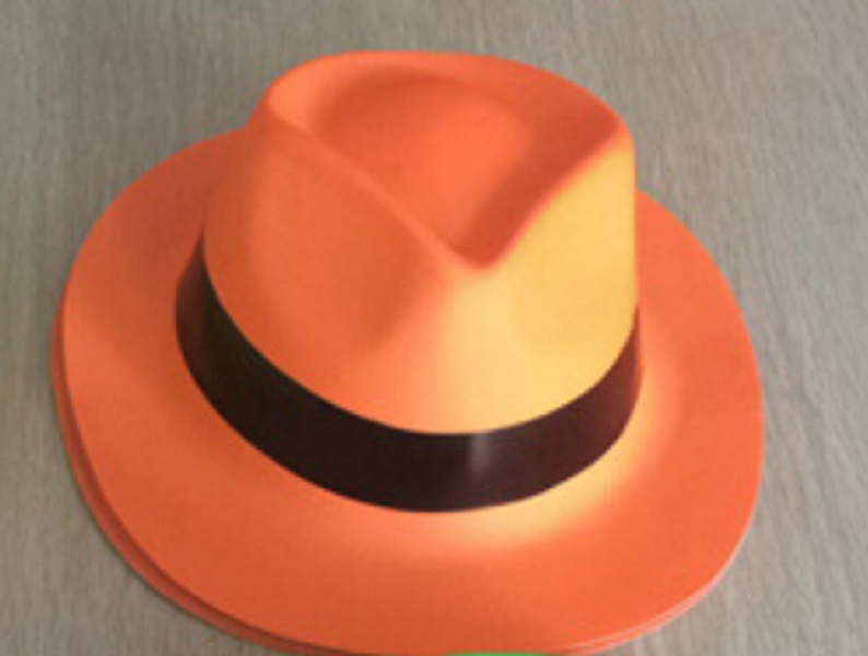 Neon Plastic Fedora Hat 8
