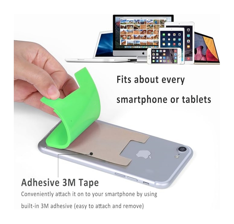 Silicone Card Sleeve For Cell Phone 6