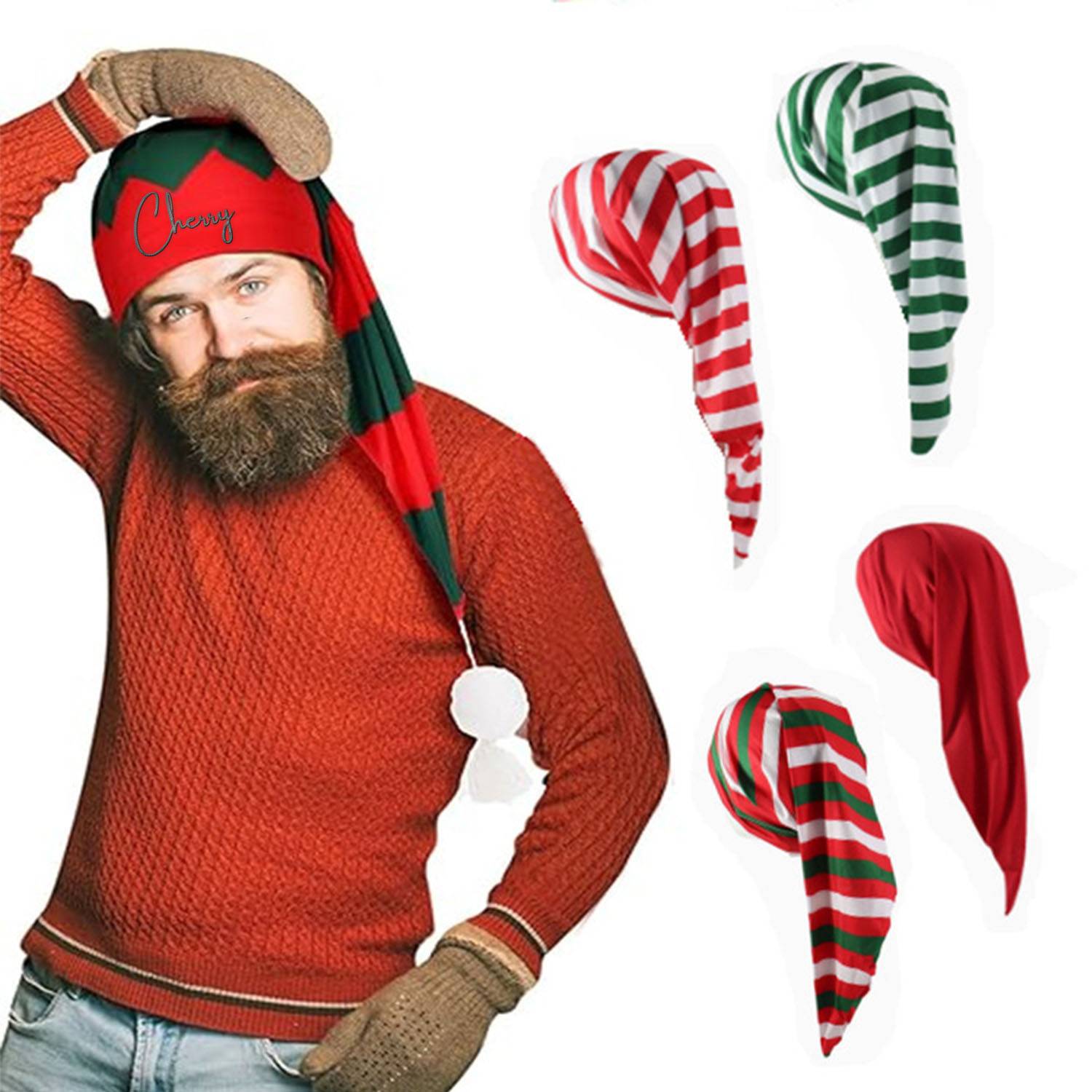 Elastic and adjustable Christmas wizard hat